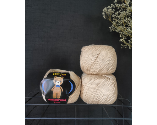 Premium Yarn Amigurumi Toys 50 г,  #1003 бежевий