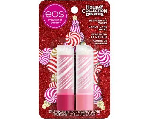 Бальзам для губ EOS Peppermint twist and candy cane swirl
