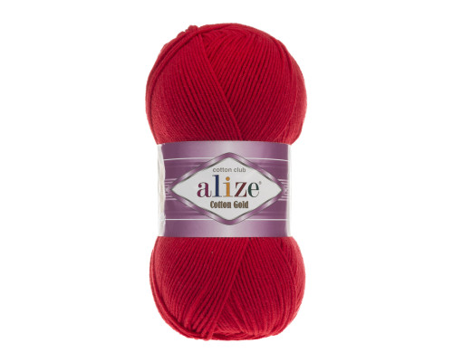 Cotton gold Alize #56 червоний