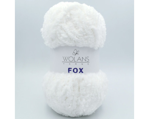 Пряжа Wolans Fox 110-01 білий