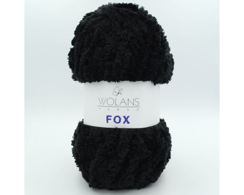 Пряжа Wolans Fox 110-10 чорний