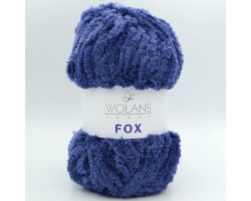 Пряжа Wolans Fox 110-17 темно-синій