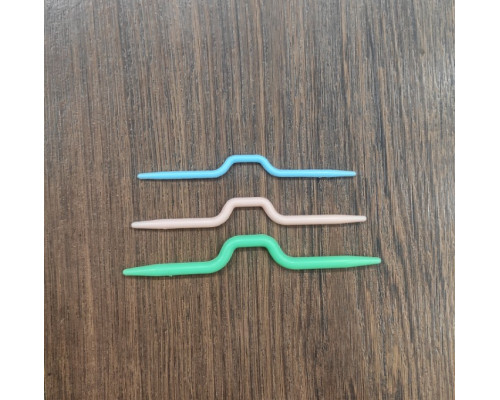 ДОПОМІЖНІ СПИЦІ ДЛЯ В'ЯЗАННЯ / НАБІР 3ШТ / ПЛАСТИК