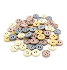 ДЕРЕВ'ЯНІ ГУДЗИКИ "МІКС" / УПАКОВКА - 20 ШТ / 15 ММ /