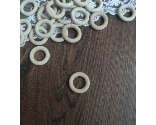 Деревяна основа коло-кільце, розмір 25 мм  