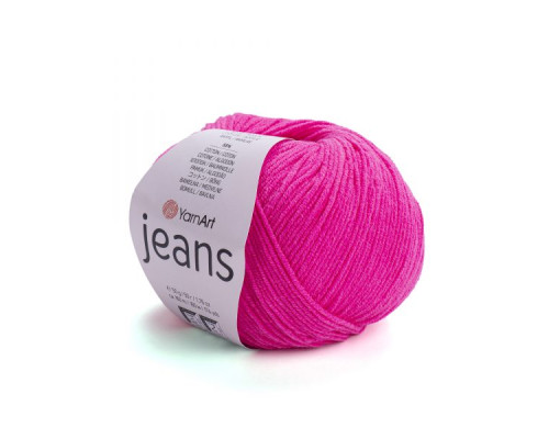 Jeans YarnArt #59 яскраво-рожевий