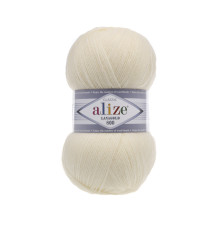 Пряжа  Лана Голд Алізе 800 #01 кремовий
