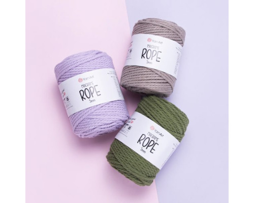 Макраме Роуп 5 мм #751 білий