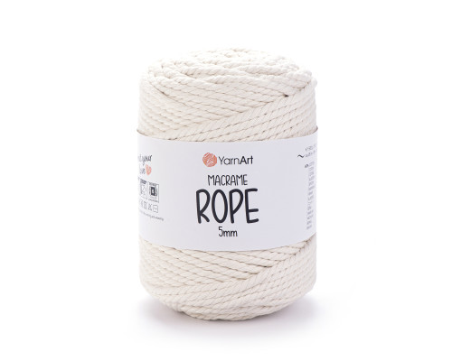 Макраме Роуп 5 мм #752 молоко