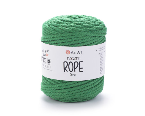 Макраме Роуп 5 мм #759 зелень