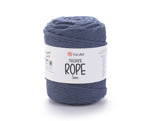 Макраме Роуп 5 мм #761 джинс