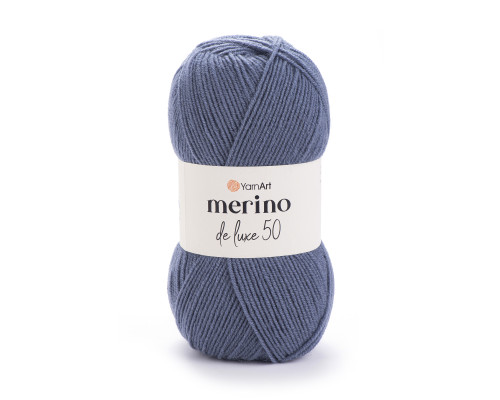 Пряжа Мерино Делюкс 50 #3088 сіро-синій