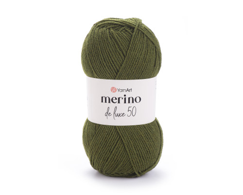 Пряжа Мерино Делюкс 50 #530 хакі