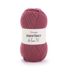 Пряжа Мерино Делюкс 50 #570 бордо
