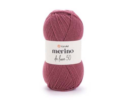 Пряжа Мерино Делюкс 50 #570 бордо
