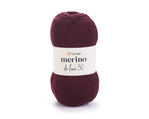 Пряжа Мерино Делюкс 50 #577 вишня