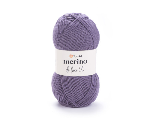 Пряжа Мерино Делюкс 50 #852 ліловий