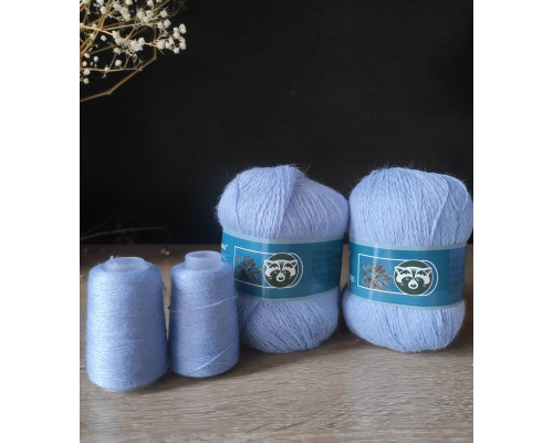 Пух норки №826 волошковий