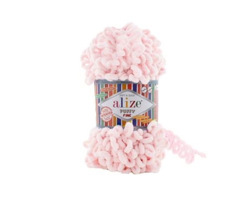 Puffy FINE Alize #639 Кришталевий рожевий