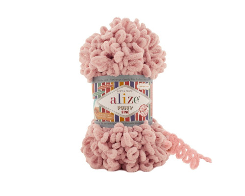 Puffy FINE Alize #340 Світло -рожевий
