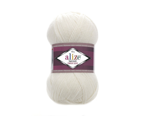 Пряжа Superwash Comfort Socks  Alize , Супервош комфорт #01