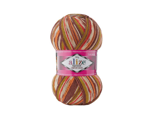 Пряжа Superwash Comfort Socks  Alize , Супервош комфорт #7709