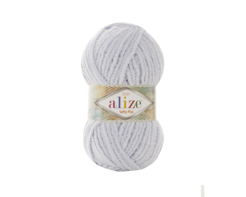 Softy plus Alize #500 світло-сірий