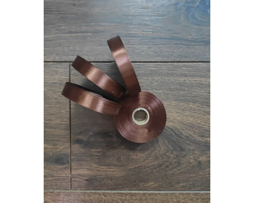 АТЛАСНА СТРІЧКА / 23 МЕТРИ / 1.2 СМ /КОРИЧНЕВИЙ