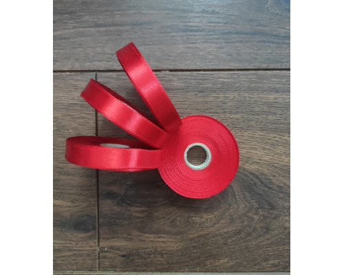 АТЛАСНА СТРІЧКА / 23 МЕТРИ / 1.2 СМ / ЧЕРВОНИЙ