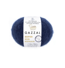 Пряжа Супер Кід Мохер #64417 синій