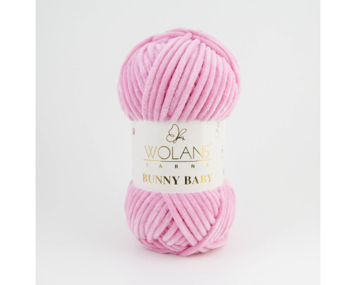 Пряжа Wolans Bunny Baby 100-06 рожевий