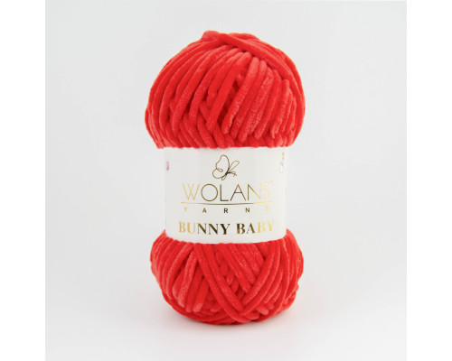 Пряжа Wolans Bunny Baby 100-08 червоний