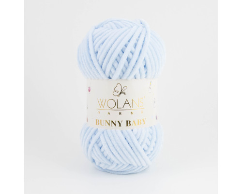Пряжа Wolans Bunny Baby 100-11 блакитний