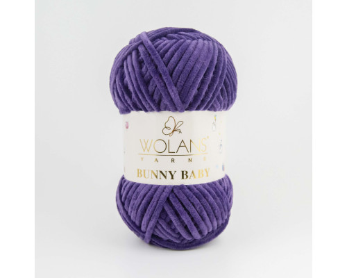Пряжа Wolans Bunny Baby 100-16 фіолетовий