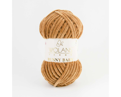 Пряжа Wolans Bunny Baby 100-19 коричневий