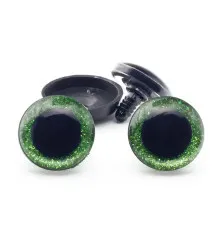 Очі 30 мм, колір салатовий, на безпечному кріпленні 