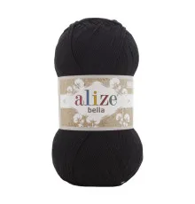 Bella 100 Alize #60 чорний