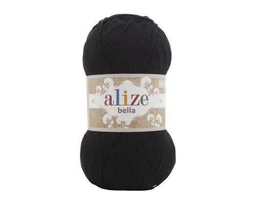 Bella 100 Alize #60 чорний
