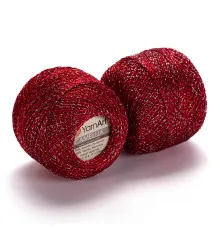 Камелія Ярнарт 416 червоний+срібло