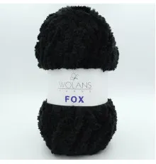 Пряжа Wolans Fox 110-10 чорний