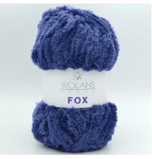 Пряжа Wolans Fox 110-17 темно-синій