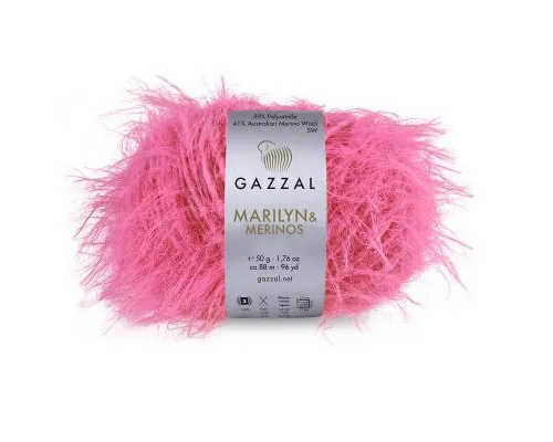 Пряжа Мерилін Газал/Marilyn & Merinos Gazzal #8256 барбі 