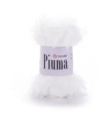 Piuma YarnArt / Пьюма 4401 сніг