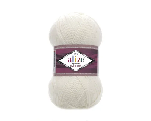 Пряжа Superwash Comfort Socks  Alize , Супервош комфорт #01