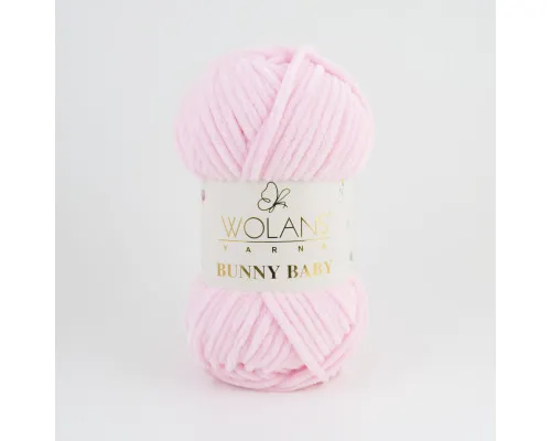 Пряжа Wolans Bunny Baby 100-05 рожевий