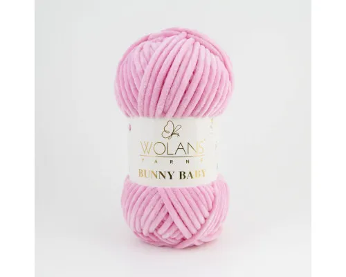 Пряжа Wolans Bunny Baby 100-06 рожевий