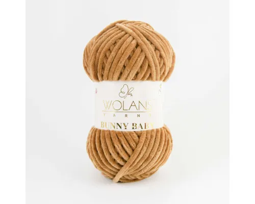 Пряжа Wolans Bunny Baby 100-19 коричневий